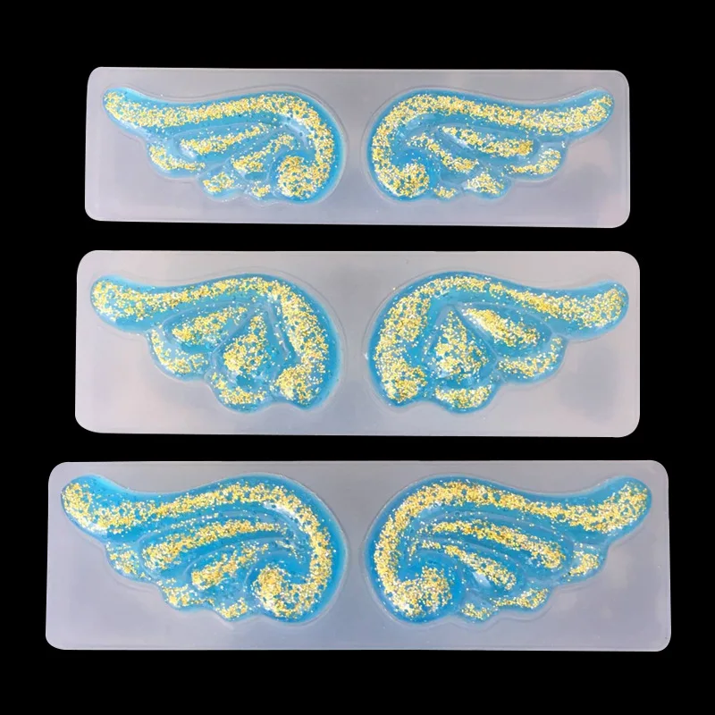 Форма для УФ эпоксидной смолы 1 шт. силиконовая форма в виде крыльев подвесок