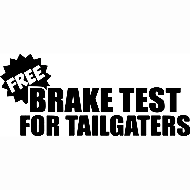 15*6 5 см Бесплатная проверка тормозов забавные виниловые автомобильные наклейки