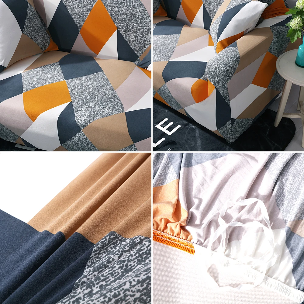 Эластичный чехол для дивана секционный L образной формы кресла