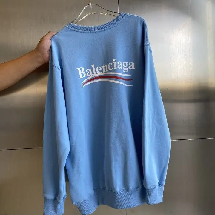 

Fall/winter tide wave round neck sweater women's simple loose lovers dress Korean style Joker coat ins