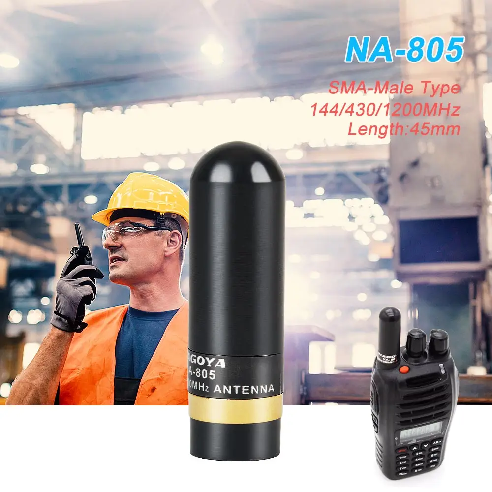 Оригинальная версия Двухдиапазонная VHF UHF 144/430/1200 МГц SMA Мужская антенна для Yaesu