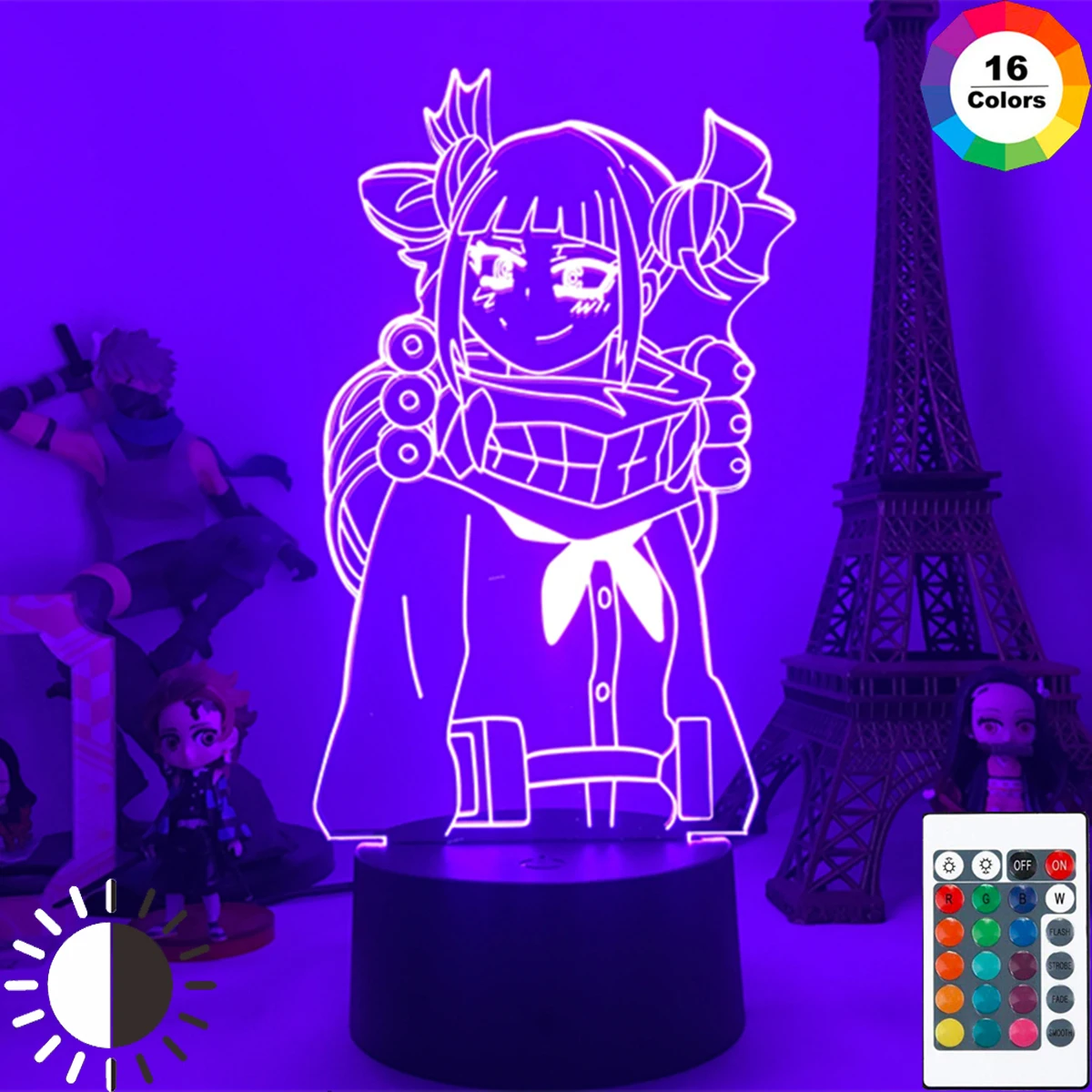

Мой герой Академии химико Тога Led 3D ночной Светильник для Украшения в спальню подарок Ночной светильник аниме 3d лампа химико Тога мой герой
