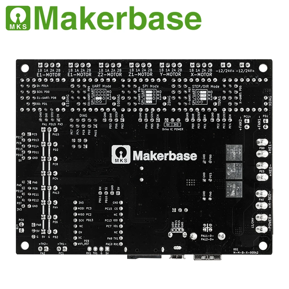 Makerbase MKS Robin Nano V3 32 бит 168 МГц F407 плата управления запчасти для 3D принтера TFT экран USB
