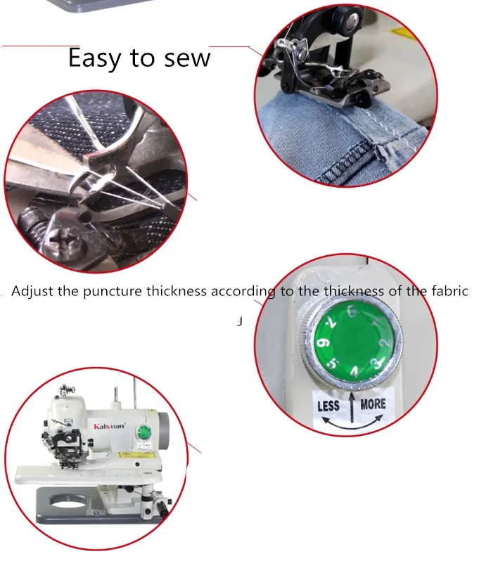 

500 model household sewing machine, desktop blind stitch machine, overlock sewing machine 220v / 120w