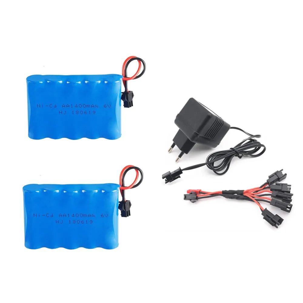 6 v 1400mah NICD батарея и зарядное устройство набор для Rc игрушки автомобили танки