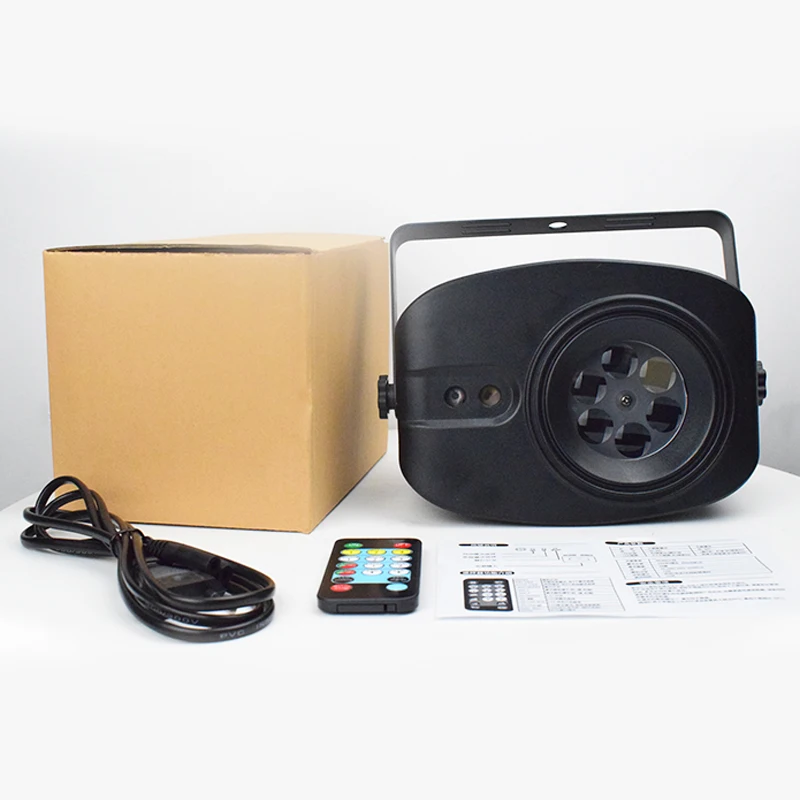 New LED Disco DJ Light RGB Stage Effect Remote Control Laser Projector Lights with Smart Sound for Bar KTV Party | Освещение