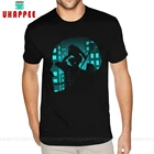 Мужская хлопковая рубашка с коротким рукавом, большого размера