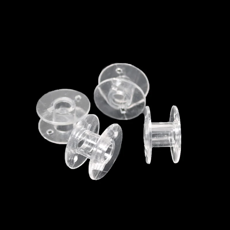 

25Pcs transparent and color sewing machine spool spool empty spool plastic storage box household sewing accessories tools