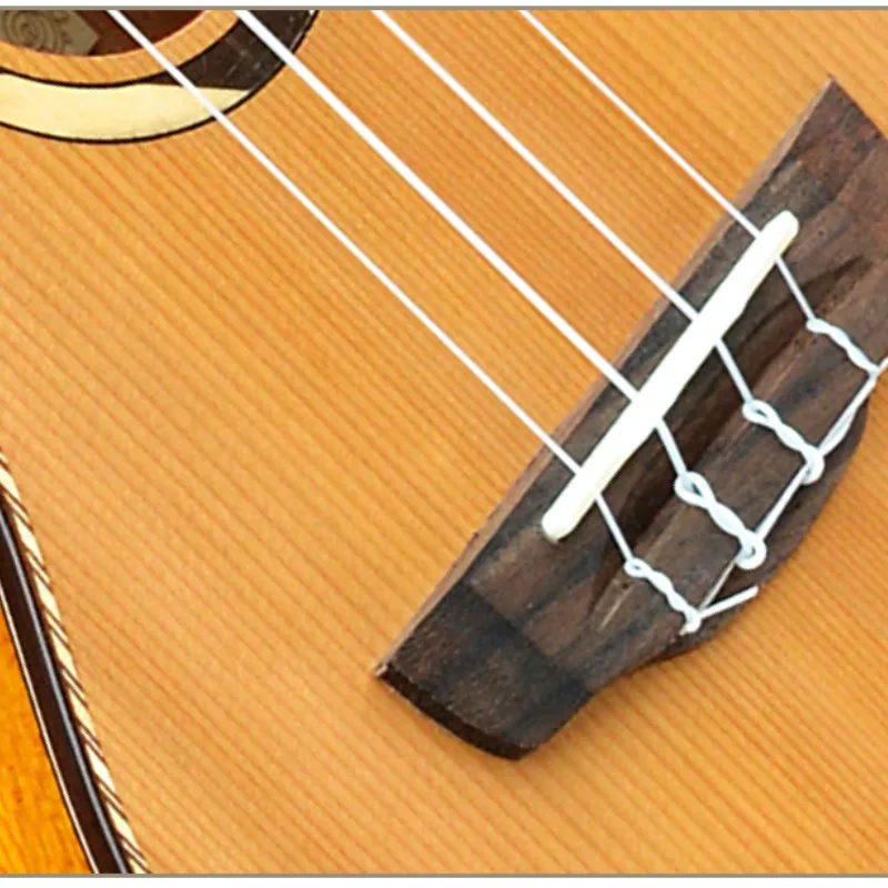 Укулеле 24 дюйма однотонная кедровая Мини электрическая концертная акустическая