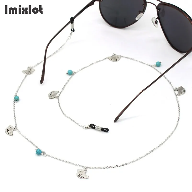 

Fashion Cute Birds Reading Glasses Chain for Women Metal Sunglasses Cords Beaded Eyeglass Lanyard Hold Straps Eyewear Retainer