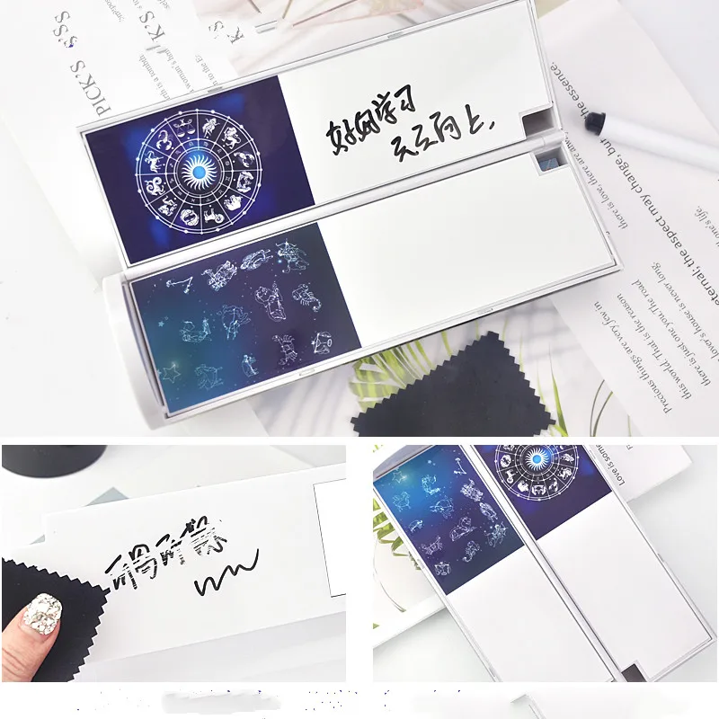 2019 новый креативный чехол для карандашей зодиака с солнечным калькулятором