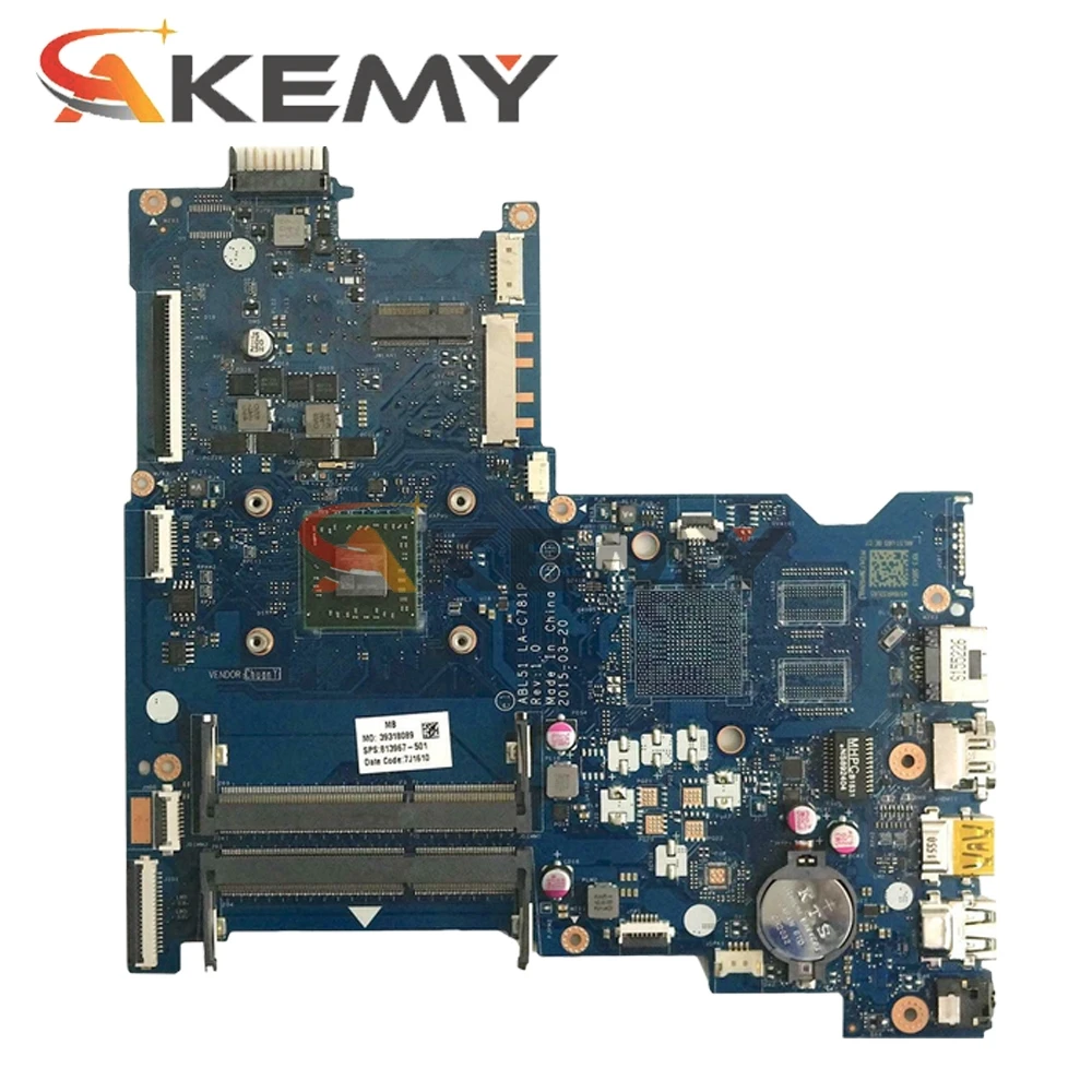 AKemy материнская плата для ноутбука HP павильон 15-AF 255 G4 EM2500 ABL51 LA-C781P 814610-001 814610-601