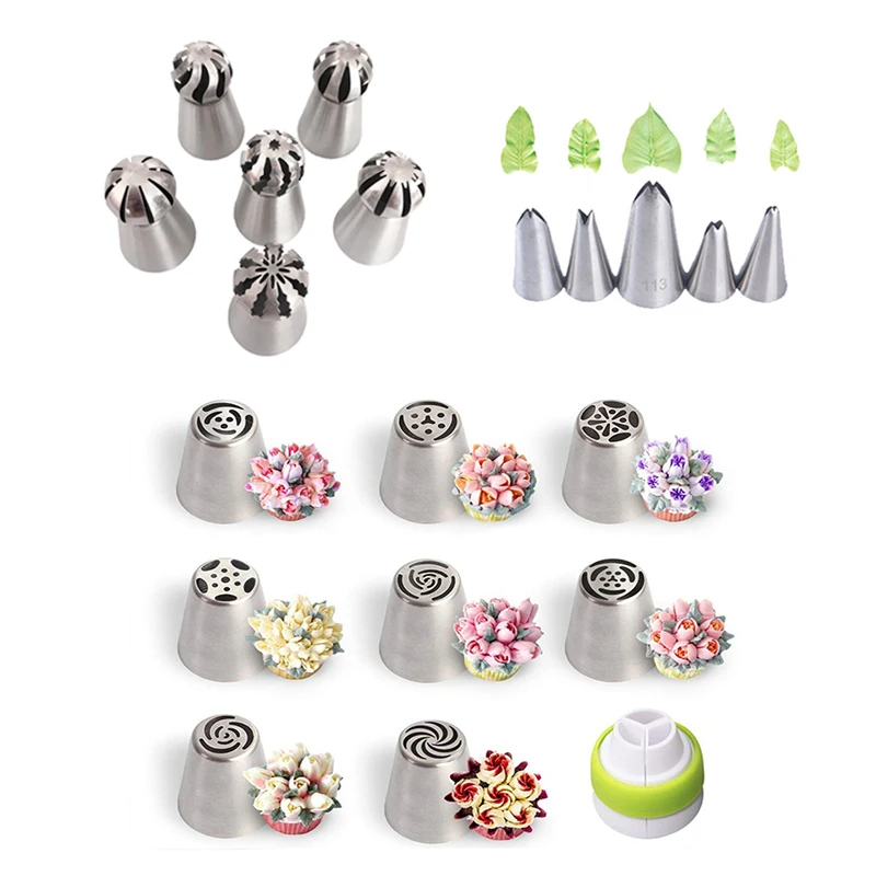 Набор кондитерских наконечников для глазировки из нержавеющей