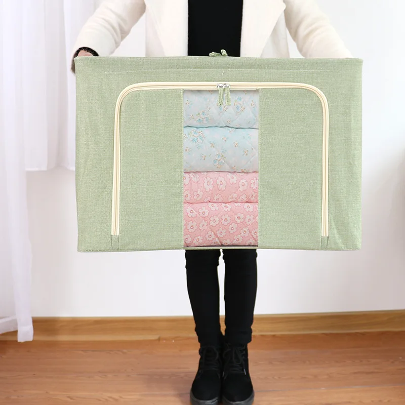 Однотонная сумка для хранения одеял Портативная одеяла постельного белья