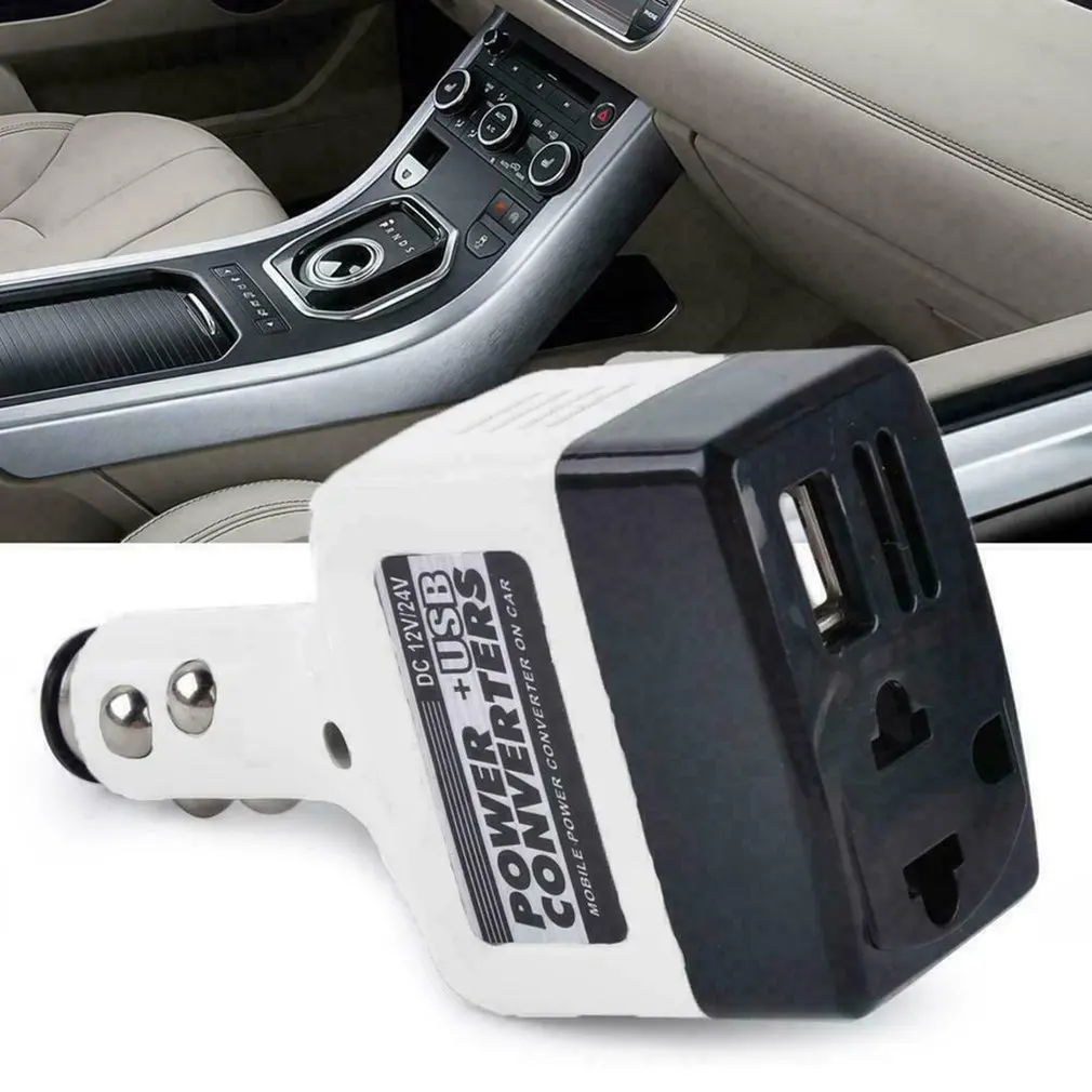 

Durable DC 12V/24V Car Mobile Power Inverter Adapter Auto Car Power Converter Charger Used for All Mobile Phone