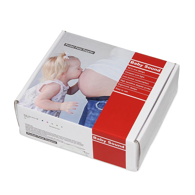

Hot CONTEC Baby Sound B Doppler Fetal Heart Rate Monitor Home Pregnancy Heart Rate Detector LCD Digital Display Blue