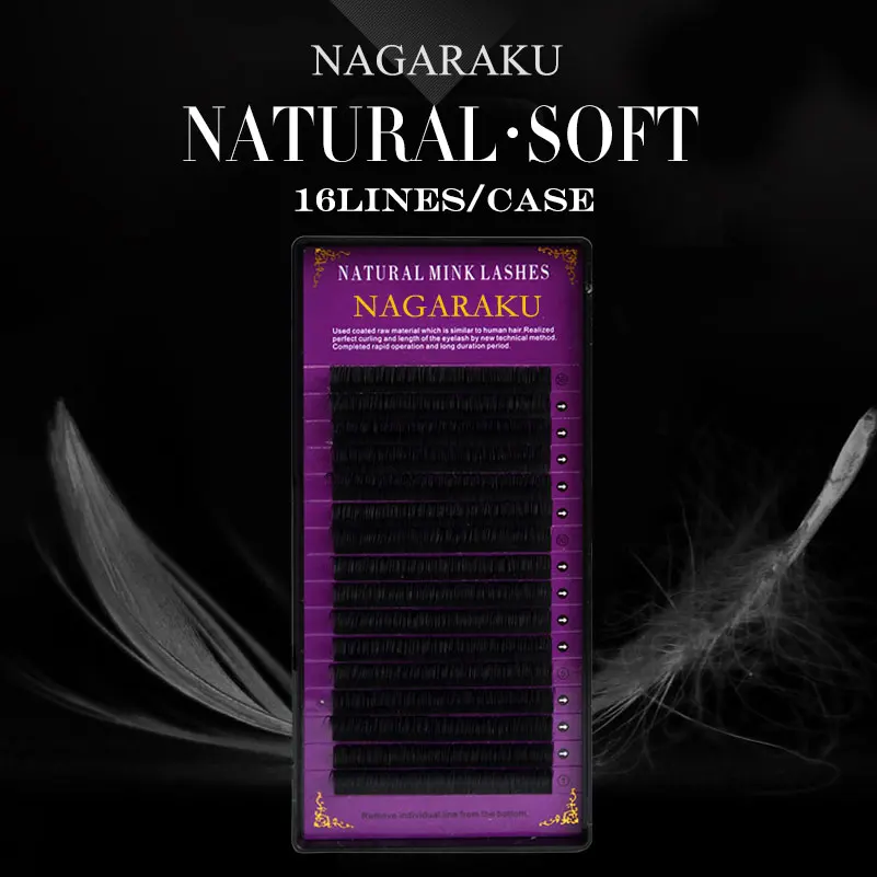NAGARAKU 16Rows Faux lash individual eyelash extension lashes maquiagem cilios for professionals soft natural eyelash extension