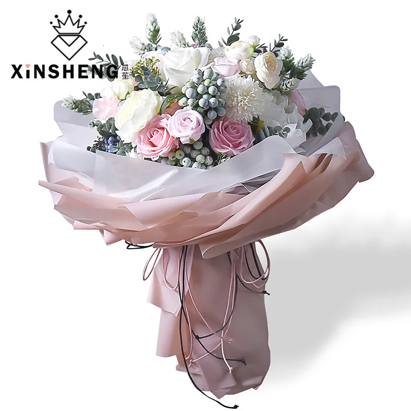 Водонепроницаемая Корейская Упаковка из 20 штук цветов бумажная подарочная