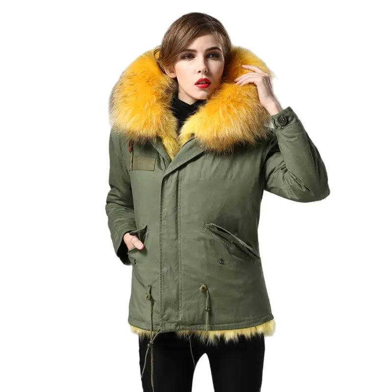 Рисунок 4 - Роскошная желтая парка с подкладкой