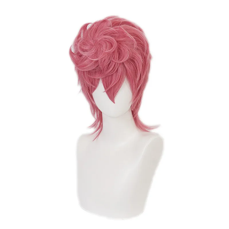 

Anime Jojo Bizarre Adventure Golden Wind Trish Una Cosplay Wig Heat Resistant Hair Cosplay Costume Wigs + Wig Cap