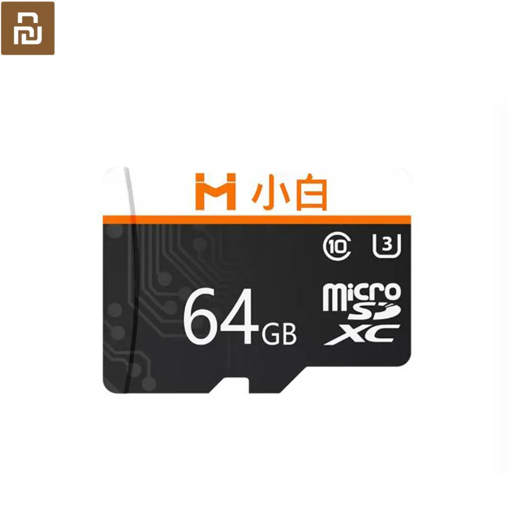 Карта памяти Youpin Xiaobai Micro SD вместительная Высокоскоростная передача HD