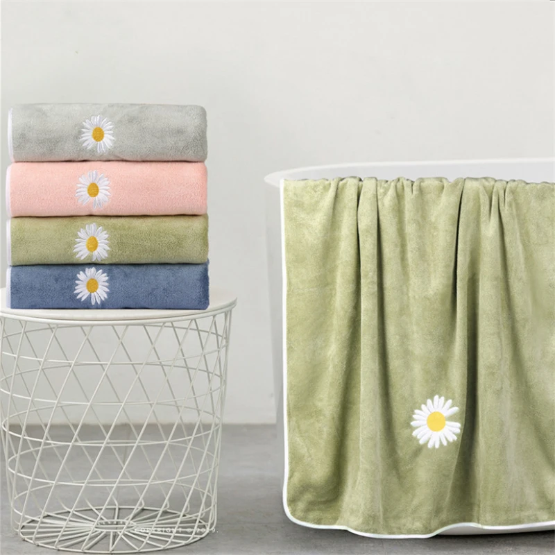 

New 2 Pieces Superfine Fiber Towel Set For Men Face Hand Towel Bath Towel Super Absorbent Shower Towels