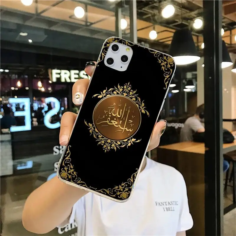Muslim Islam Allah TPU black Phone Case Cover Hull for iPhone 11 pro XS MAX 8 7 6 6S Plus X 5S SE 2020 XR cover | Мобильные телефоны