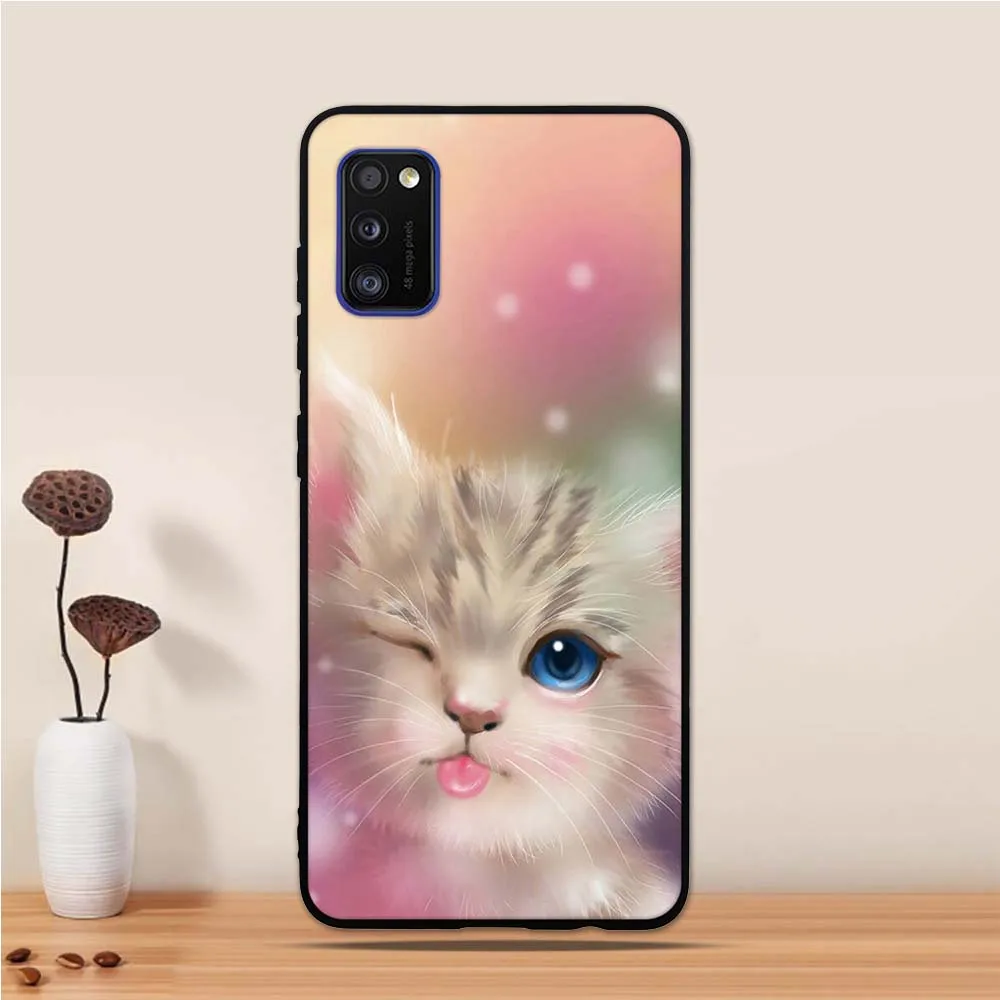 Чехол для Samsung Galaxy A41 чехол 6 1 дюйма Мягкая силиконовая задняя крышка из ТПУ GalaxyA41 A