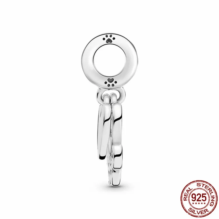 925 серебро любящее сердце и Щенячий патруль принтом подвески ожерелья подходит 3