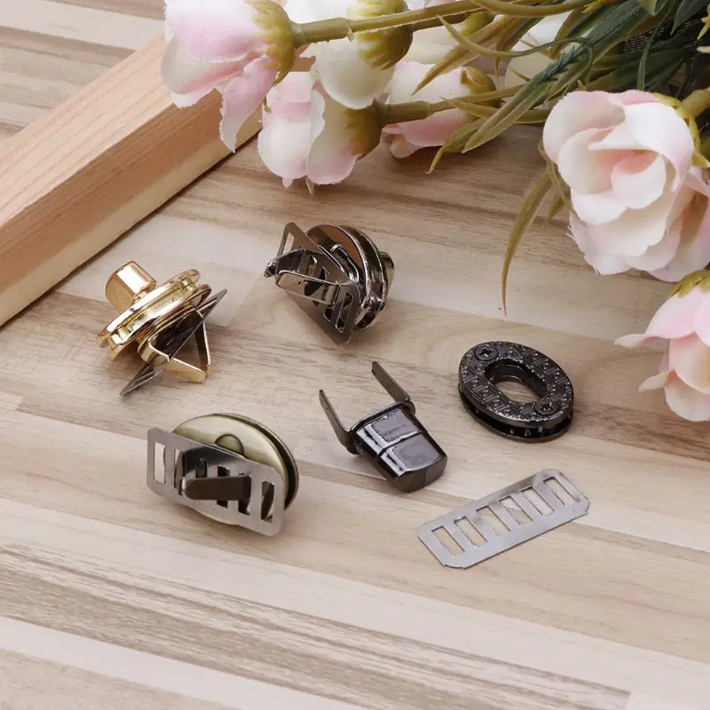 

Egg Shape Bag Twist Lock 4 Color Small Oval Handbags Case Alloy Catch Buckle DIY H8WD
