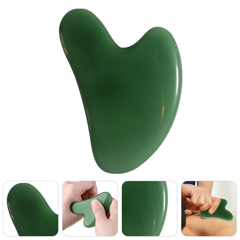 

1 Pc Compact Scraping Tablet Shoulder Massager Smooth Scraping Plate (Green)
