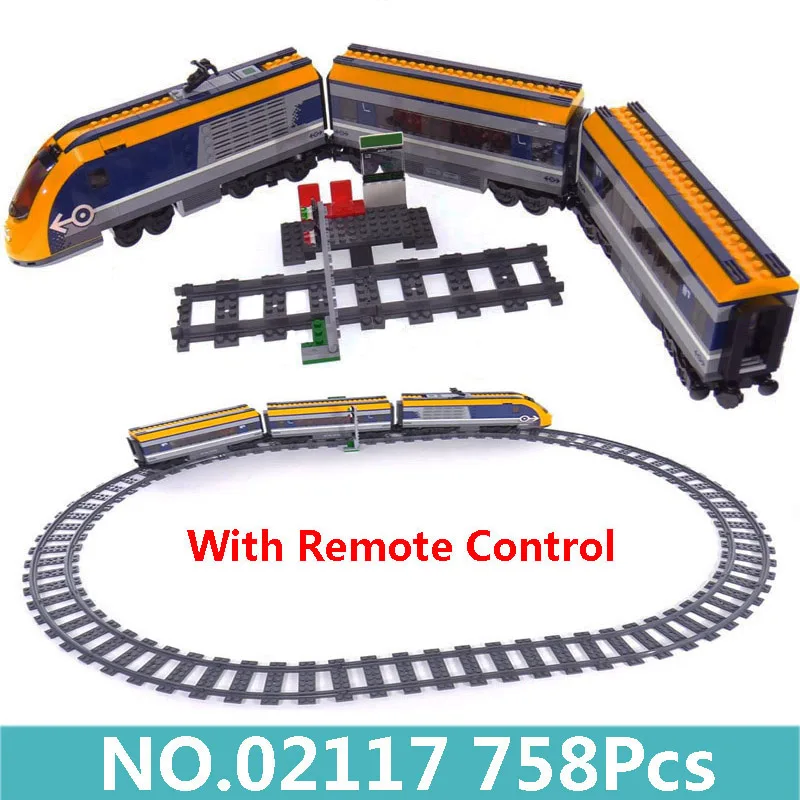 02117 King Bricks Lepinblocks 02010 грузовой поезд двигатель мощность пульт дистанционного управления Строительные блоки Набор 60197 городской поезд игрушки для детей подарок - Цвет: 02117