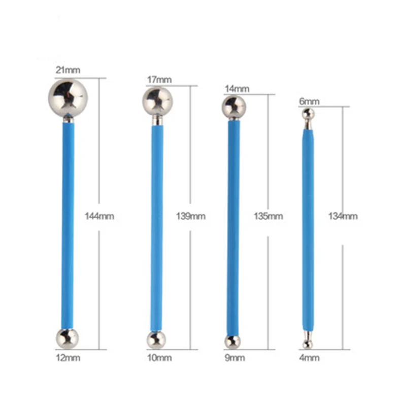 4pcs/set  Double steel pressed ball tile grout repairing stick ceramic floor grout glue gap scraping Construction tools