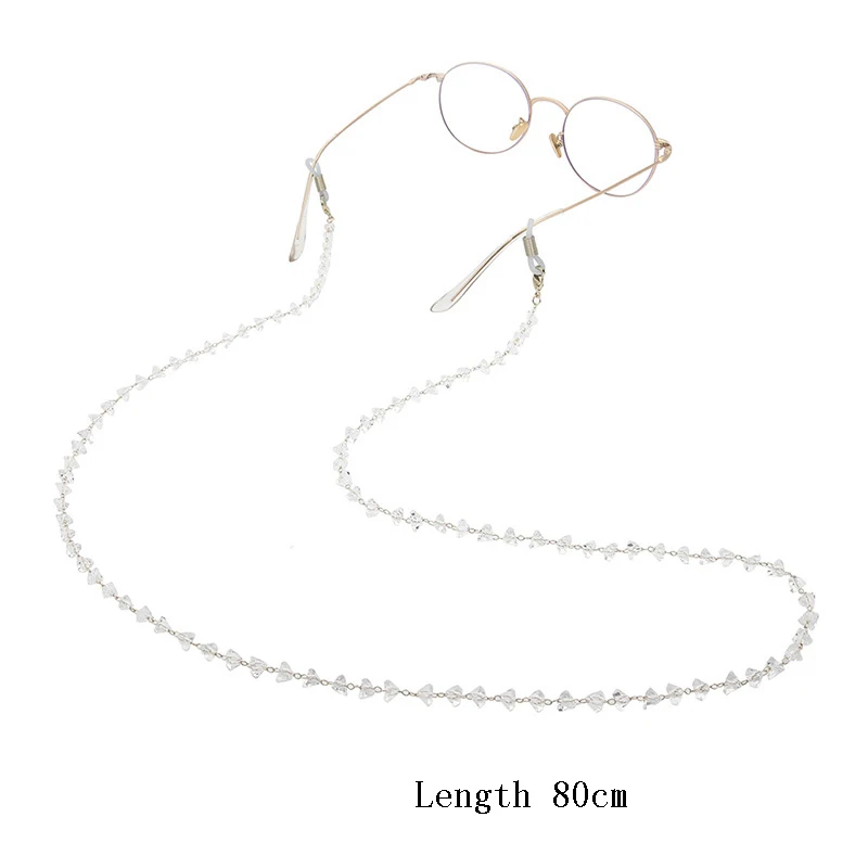 

Triangle Crystal Beads Beaded Sunglasses Chain Women Glasses Chains Lanyards Neck Strap Rope Eyewear Cord for Eyeglasses