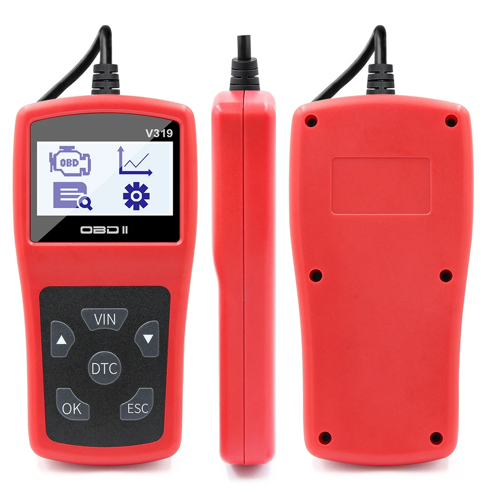 Автомобильный диагностический инструмент OBD2 считыватель кодов OBD V319 ELM327 многоязычный Автомобильный сканер Диагностический Авто OBD2 сканер ELM 327