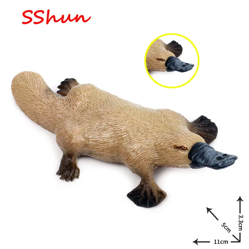 

11*5*3,3 см детская Когнитивная имитация твердых диких животных, модель платипы, австралийские животные, игрушка, модель, украшение