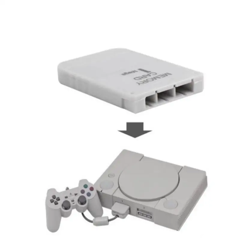 PS1 карта памяти 1 мега для PlayStation One PSX Game Полезная практичная доступная белая |