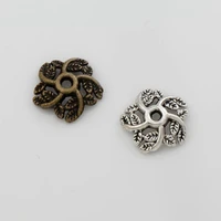 360pcs 10 8x10 6mm tibetan silver bronze plat wealth of leaf bead cap jewelry findings components l1054