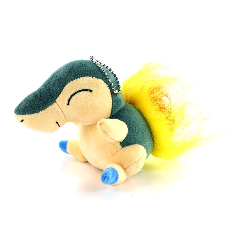 10 см милые Cyndaquil Плюшевые игрушки для брелка kawaii кукла кулон подарок на день рождения для детей - Цвет: 10cm