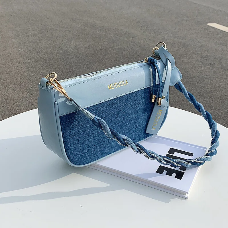 

Индивидуальная женская сумка нишевого дизайна, новинка 2021, модная сумка через плечо для подмышек, Небольшая Квадратная сумка-мессенджер с р...