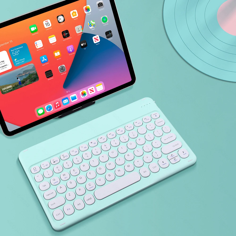 

For iPad Keyboard Wireless Bluetooth Keyboard teclado tablet for iPad Xiaomi Samsung Huawei Tablet Android IOS Windows
