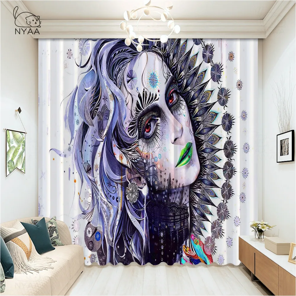 Занавески холодного искусства для гостиной затемняющие оконные шторы детской