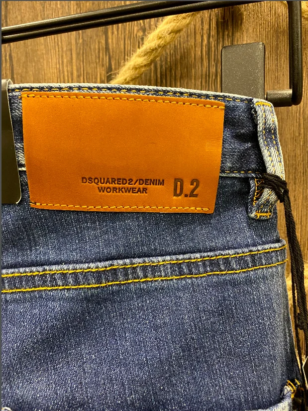 Classic Dsquared2-2021 new women/men jeans jeans slim jeans casual trousers  mens street wear 9815