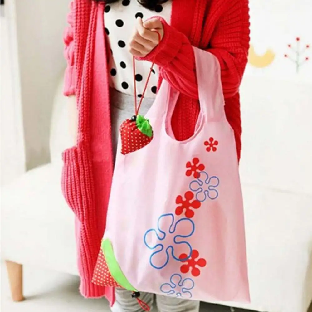 Новые многоразовые сумки для покупок в виде клубники складная Экологически