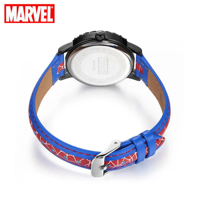 Marvel Мстители Детские кварцевые часы PU ремешок водонепроницаемые с рисунком