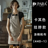 canvas japanese style apron canvas waterproof work oil proof sleeveless apron household coiffeur household merchandises ef50ac