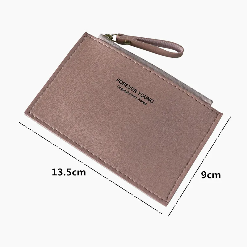 

Zipper Card Holder Women Business Card Case Slim Credit Cards Wallet Coin Purse Female Money Bag Small Wallets