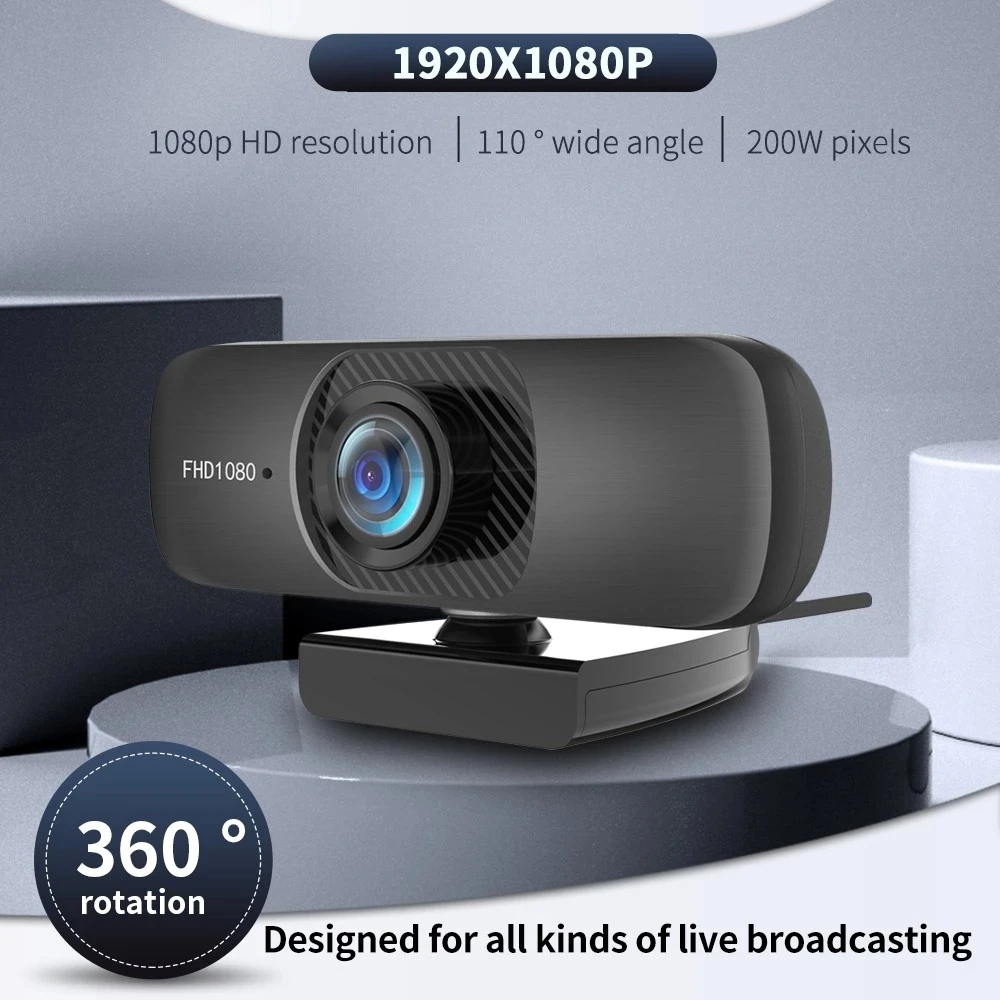 

Webcam 1080p Usb Camera Web Camera With Microphone Webcam for Laptops, Desktop Webcam Camera Online Education