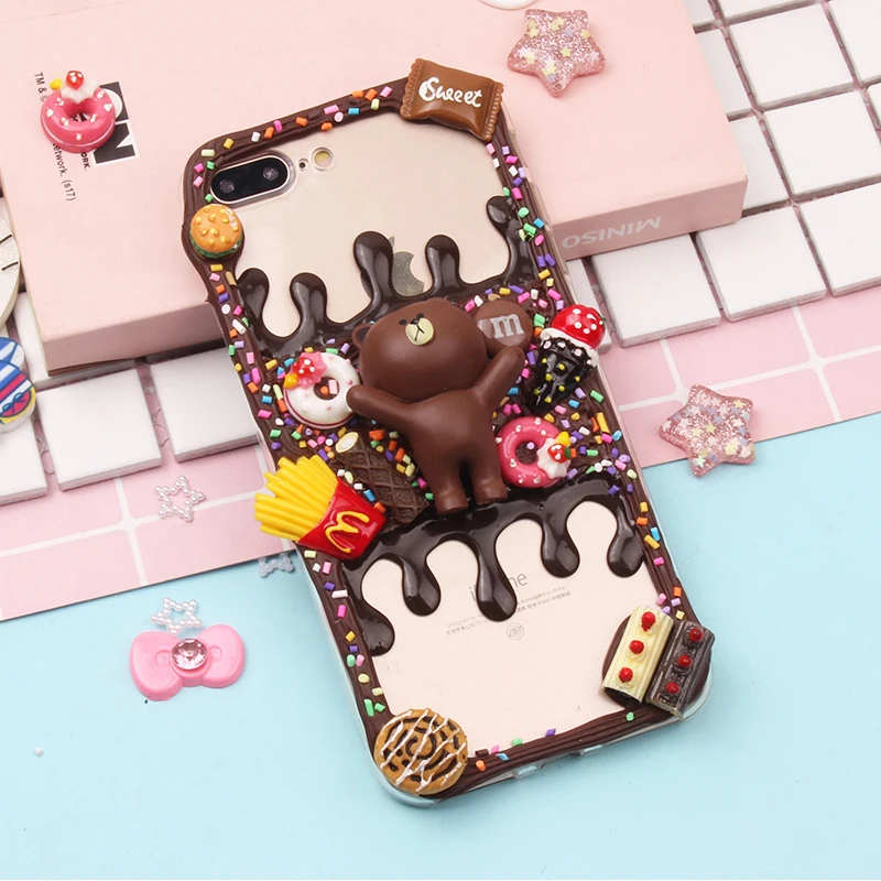 Для iPhone 11 чехол 3D для телефона сделай сам XS Max ручной работы кремово-основа ip11 pro max