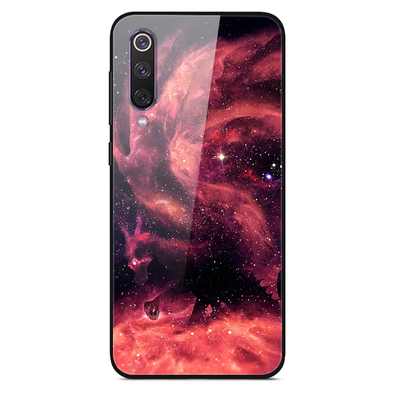 Для Xiaomi mi 9 mi 9 SE чехол из закаленного стекла жесткий чехол для телефона для Xiao mi Xiomi mi 9 SE mi 9 T mi 9 T Pro TPU бампер чехол s - Цвет: 55